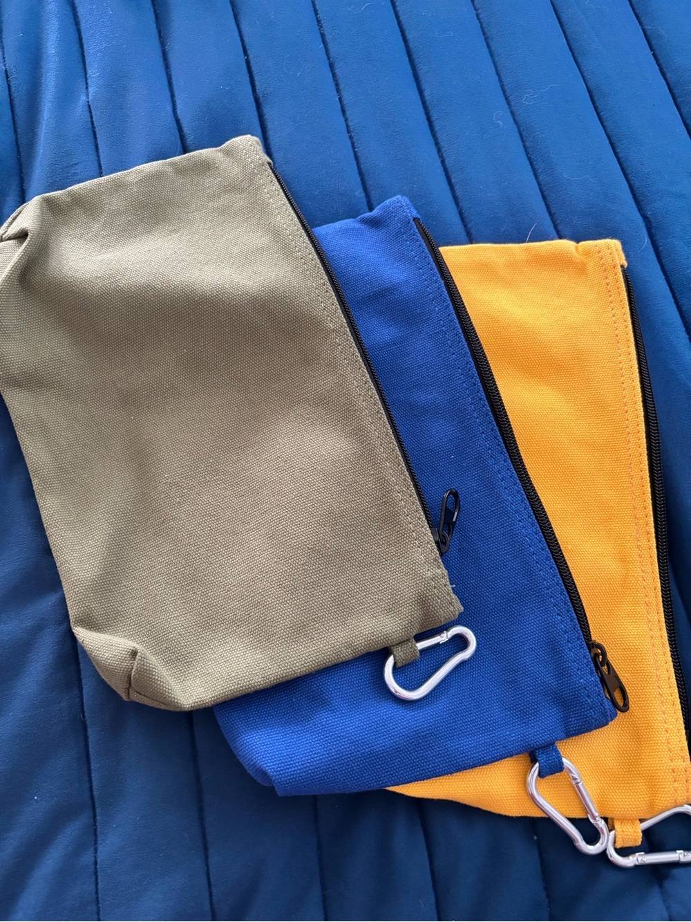 Set of Heavy Canvas Pouches-NWOT